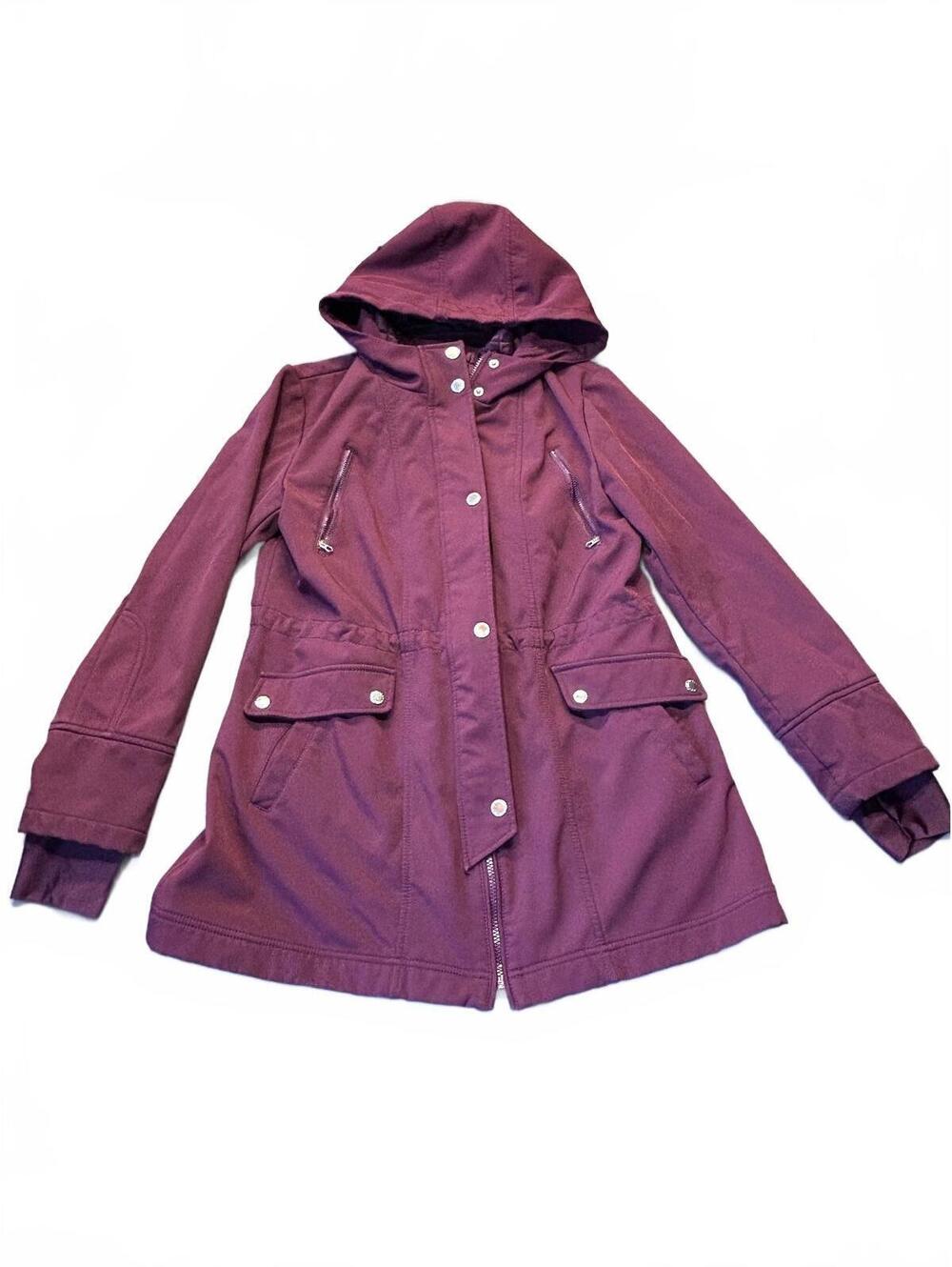 Nautica Women's Hooded Jacket in Burgundy Size XL